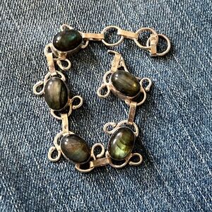 Labradorite 925 sterling silver bracelet